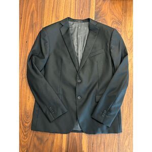 John Varvatos Men's Black Notch Lapel Long Sleeve Solid USA Blazer Size 39